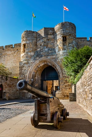 Lincoln Castle and cannon_lo res