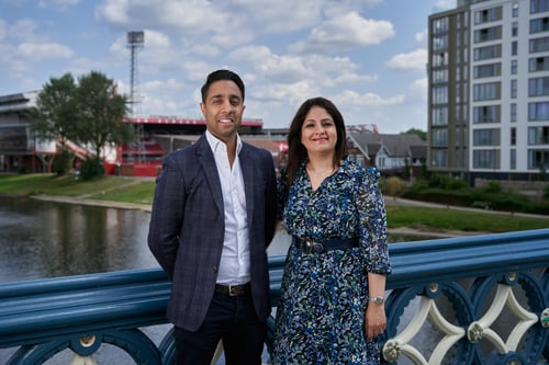 Ricky & Rohini at home in Nottingham