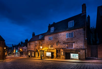 The Jews House at night