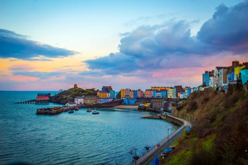 Sunset Tenby Harbour 