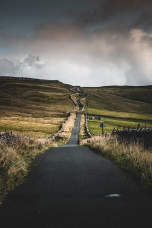 road into the Yorkshire Dales