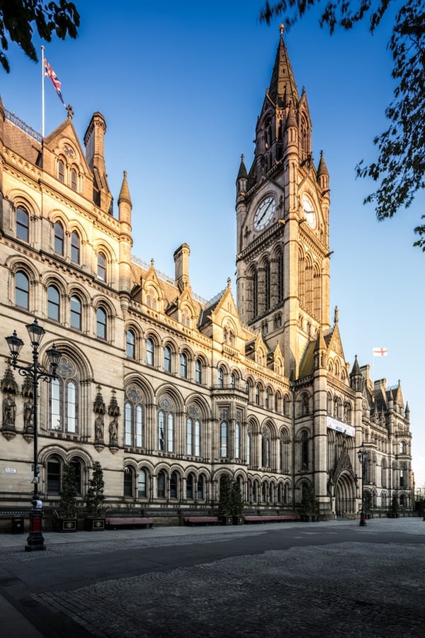 Manchester town hall UK England Manny Man u
