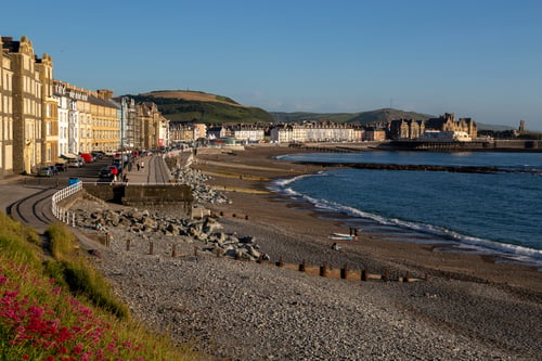 the ancient market town of Aberystwyth